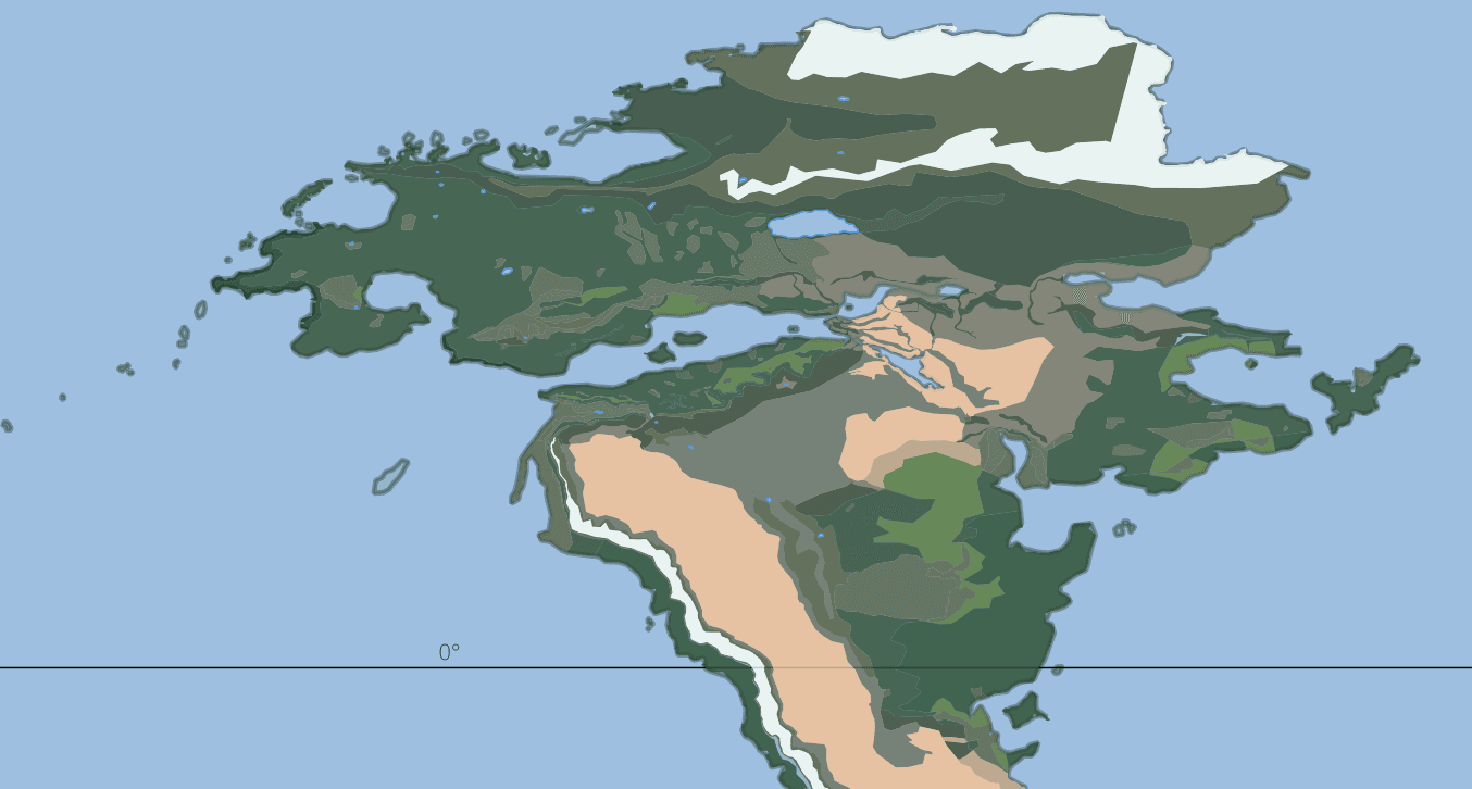 Full Avalor world map on parchment background